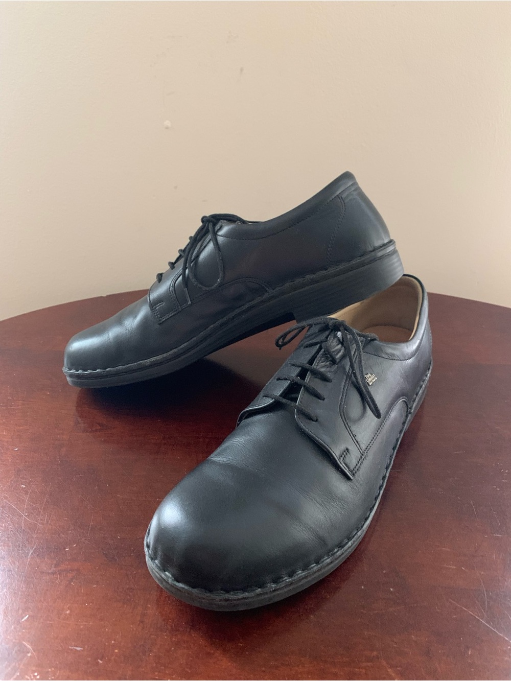 Finn Comfort Men's Oxfords Black Leather - Made in Germany